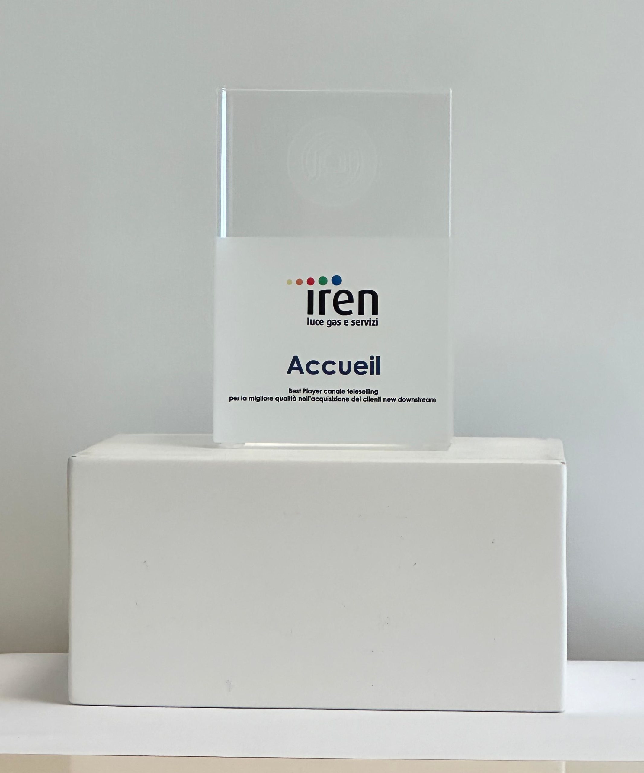 premio iren Best Player canale teleselling