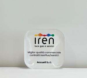 Accueil vince il premio miglior qualità commerciale contratti Irenplus-Irengo