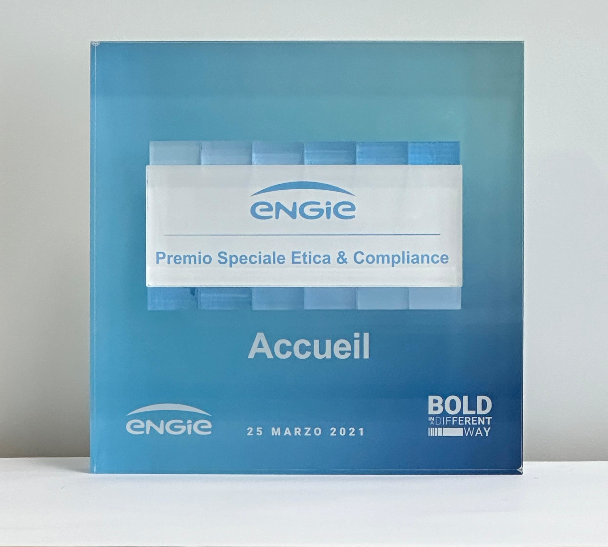 Accueil vince il premio Premio Speciale Etica & Compliance