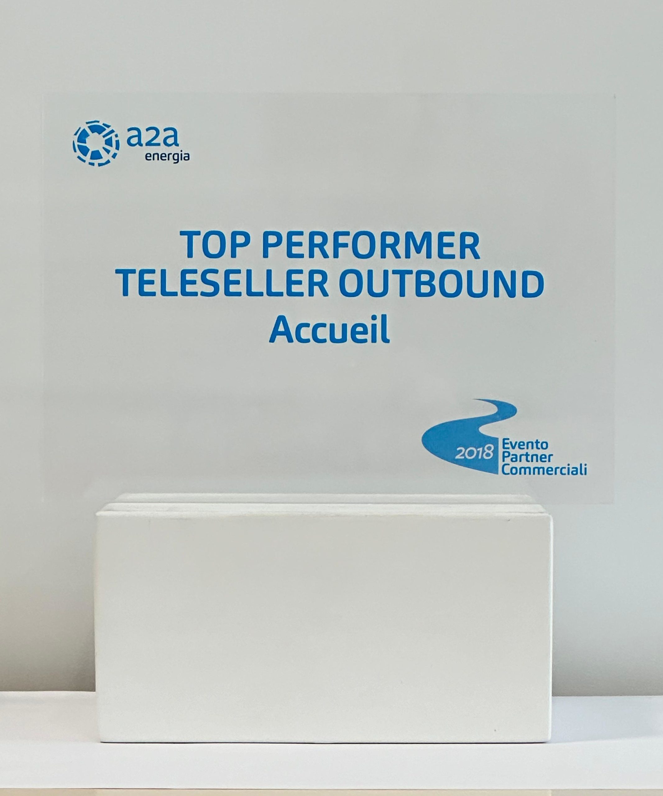 Accueil vince il premio Top Performer Teleseller Outbound