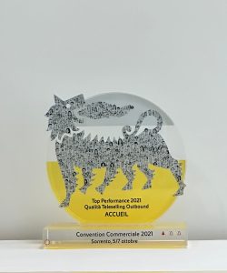 Accueil vince il premio Top Performance Qualità Teleselling Outbound - 2021